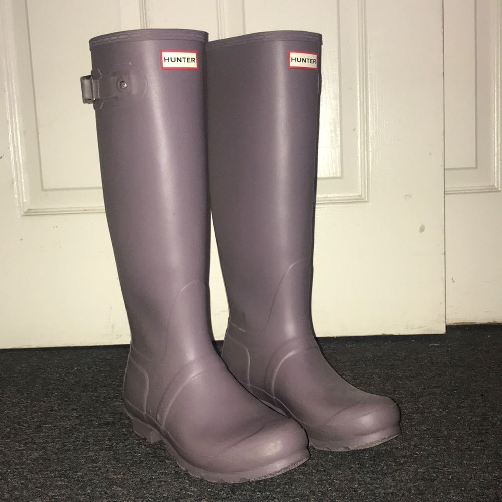 Lilac Tall Hunter Boots size 8